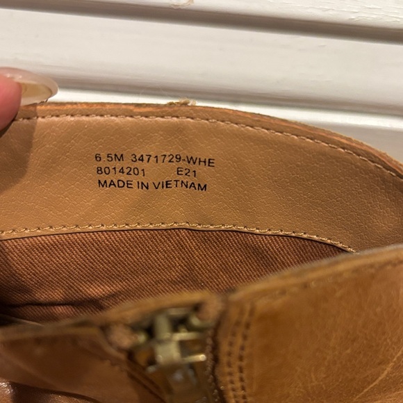 Frye - Women’s Brown Leather Ankle Zip Boots Sz 6.5 - Picture 6 of 6